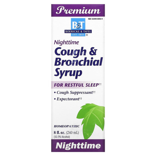 Boericke & Tafel Nighttime Cough & Bronchial Syrup, 8 Fl Oz