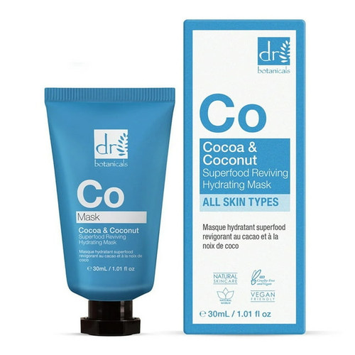 Dr Botanicals Cocoa And Coconut Superfood Reviving Hydrating Mask-1.01 Oz