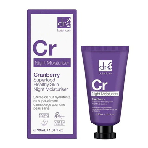 Dr Botanicals Cranberry Night Moisturiser, 1.01 Oz