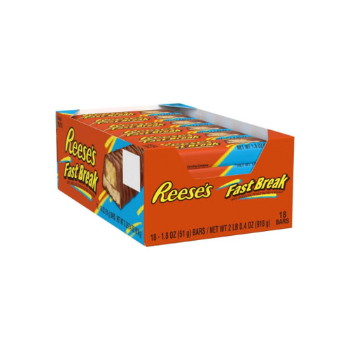 Reese'S Fast Break Candy Bars, 1.8 Oz Bars 18 Ct