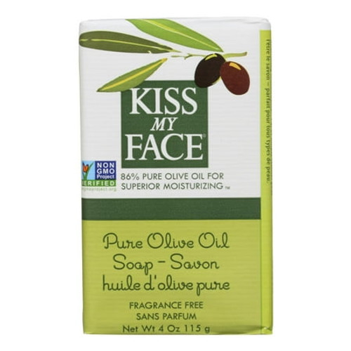 Kiss My Face Bar Pure Olive Oil Soap - 4 Oz