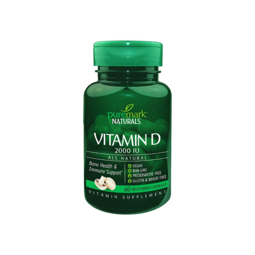Puremark Vitamin D 2000 Iu Vegetarian Capsules, 60 Ea