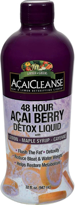 Garden Greens Acaicleanse 48 Hours Acai Berry Detox Liquid - 32 Oz