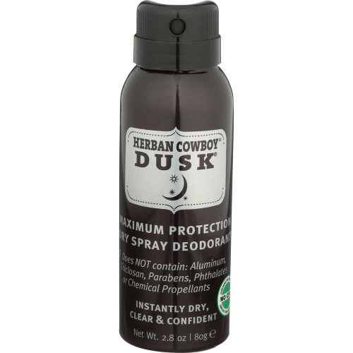 Herban Cowboy Maximum Protection Dry Spray Deodorant 2.8 Oz