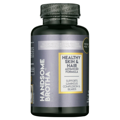 Problk Health Handsome Brotha Healthy Skin & Hair Vitamins, 90 Ct Bottle