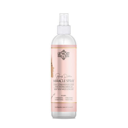 Le'Host Hair & Wigs Beauty Solution Miracle Spray Tangle-Free Detangler All Hair Types Unisex, 8 Oz