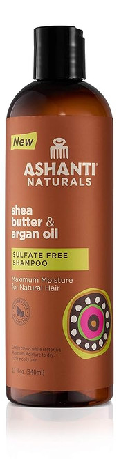 Ashanti Natural Sulfate Free Shampoo - Shea Butter & Argan Oil 11 Oz.