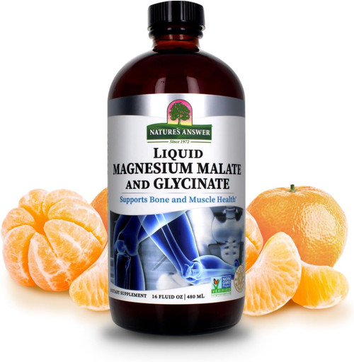 Magnesium Glycinate & Magnesium Malate Liquid - 16 Fl Oz
