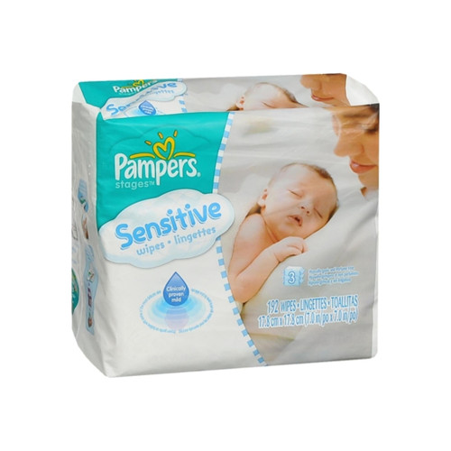 Pampers Sensitive Wipes Refill 192 Each