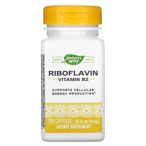 Nature'S Way Vitamin B-2 100 Mg 100 Caps