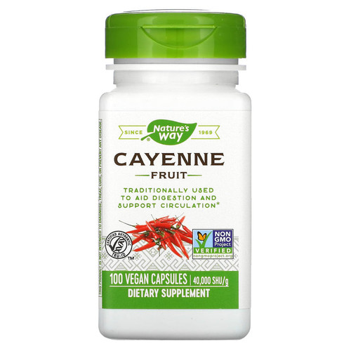 Nature-?+?+?-??S Way Cayenne Fruit 40,000 Shu/G - 100 Caps