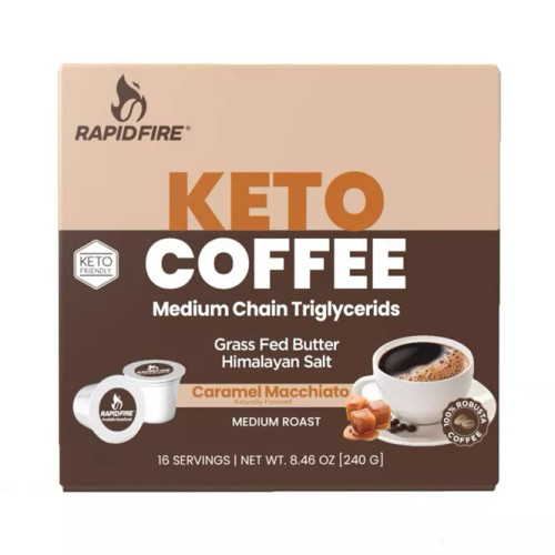 Rapid Fire Coffee Caramel Macchiato Medium Roast Coffee - 8.46 Oz