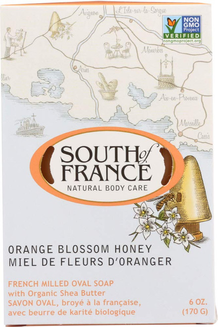 South Of France Orange Blossom Honey Bar Soap - 6 Oz