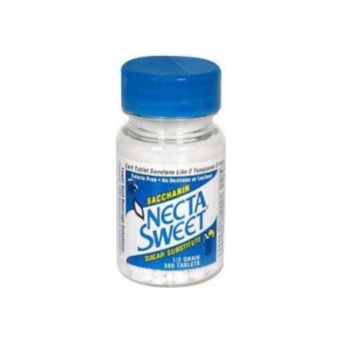 Necta Sweet Saccharin Sugar Substitute 0.5 Grain Tablets 500 Ea