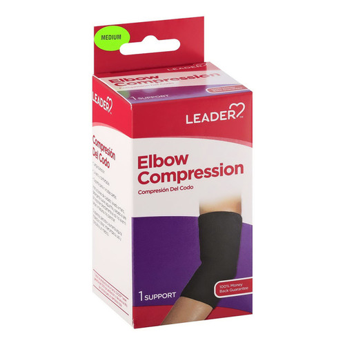Leader Elbow Compression Medium - 1 Ea