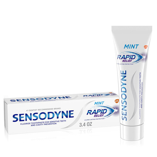 Sensodyne Rapid Relief Sensitive Toothpaste Mint - 3.4 Ounces