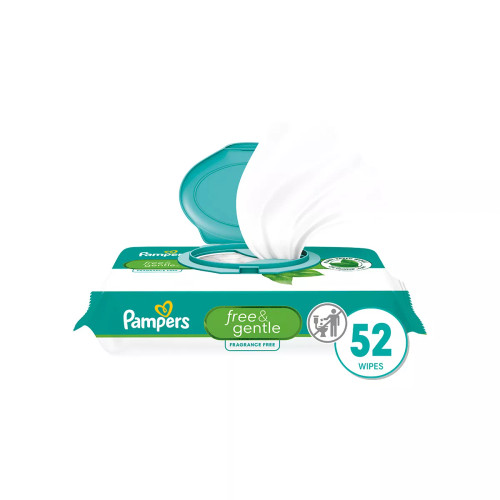 Pampers Free & Gentle Baby Wipes - 52 Wipes Pampers Free & Gentle Baby Wipes - 52 Wipes