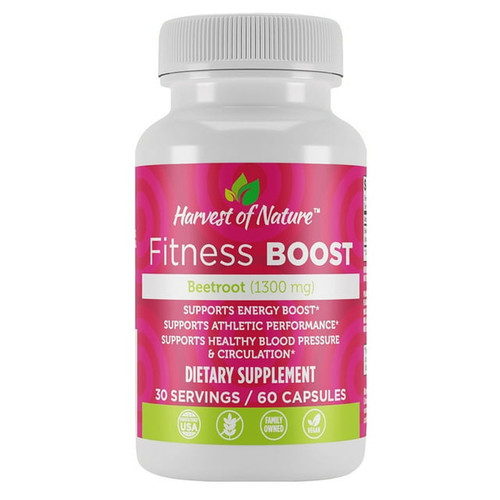 Harvest of Nature Fitness Boost Capsules Beetroot Flavor - 60 Ea