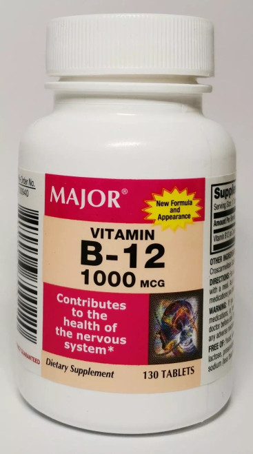 Major Vitamin B12 Tablet Vitamins & Minerals - 130 Tablets