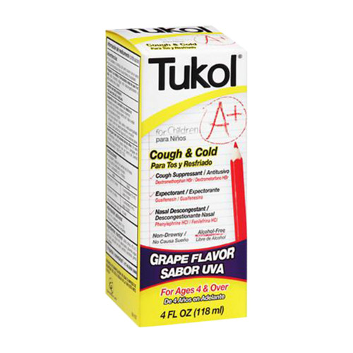 Tukol A+ For Childrens Cough And Cold Syrup Grape - 4 fl Oz Tukol A+ For Childrens Cough And Cold Syrup Grape - 4 fl Oz