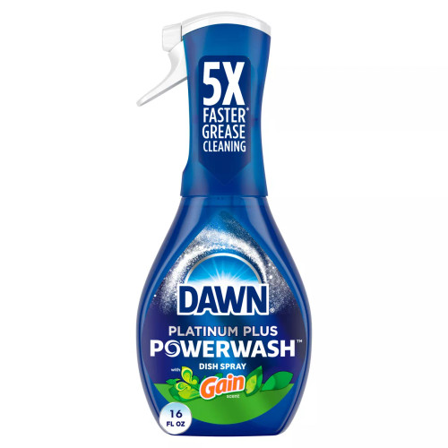Dawn Platinum Powerwash Dish Spray in Gain Scent for Tough Grease, 16 oz