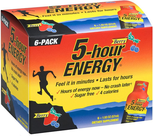 5-Hour Energy Drink Berry  - 6 Ct/2 oz