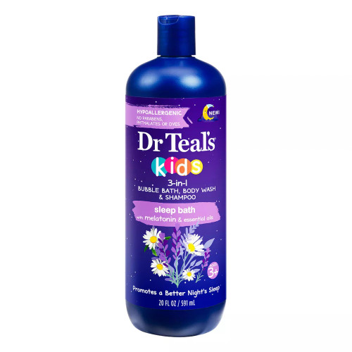 Dr Teal's Kids 3-in-1 Sleep Bath with Melatonin and Essential Oils Lavender, 20 oz