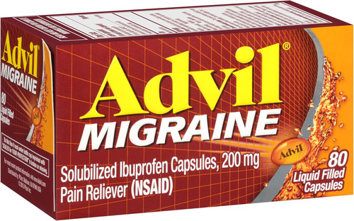 Advil Migraine Pain Reliever Solubilized Ibuprofen 200mg - 80 Ct