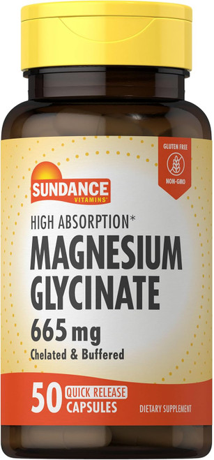 Sundance Magnesium Glycinate Capsules 665 mg - 50 Ct
