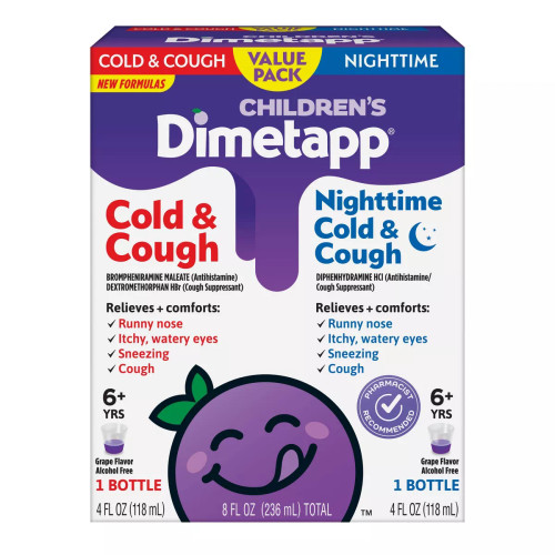 Childrens Dimetapp Day Night Cold Cough Congestion Relief, 8 Oz