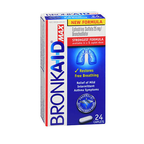 Bronkaid Max Strongest Dual Action Formula Asthma, 24 Ea
