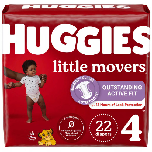Huggies Little Movers Baby Disposable Diapers - 22 Ct Huggies Little Movers Baby Disposable Diapers - 22 Ct