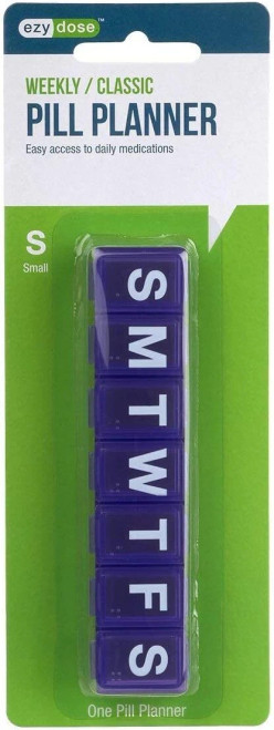 Ezy Dose Weekly Classic Pill Planner Medication Organizer Small - 1 Ct