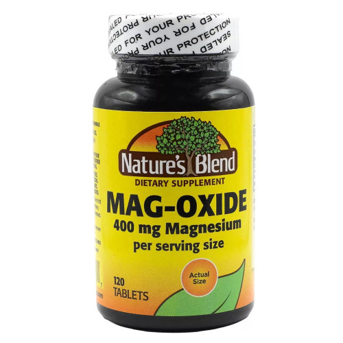 Nature's Blend Mag-Oxide 400 mg Supplement - 120 Tablets