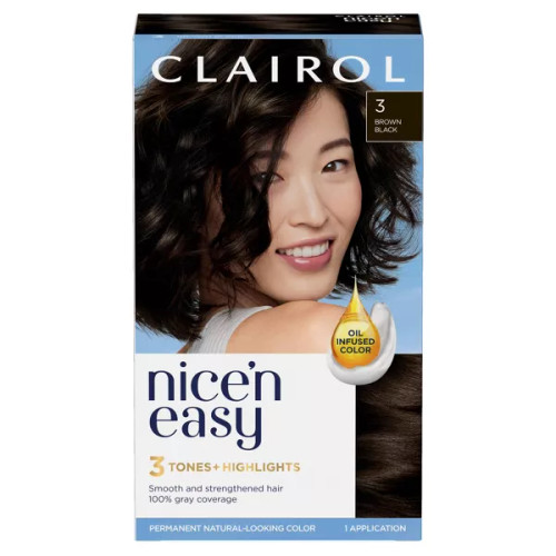 Clairol Nice'n Easy Permanent Hair Color Cream Kit Black - 1 Ct
