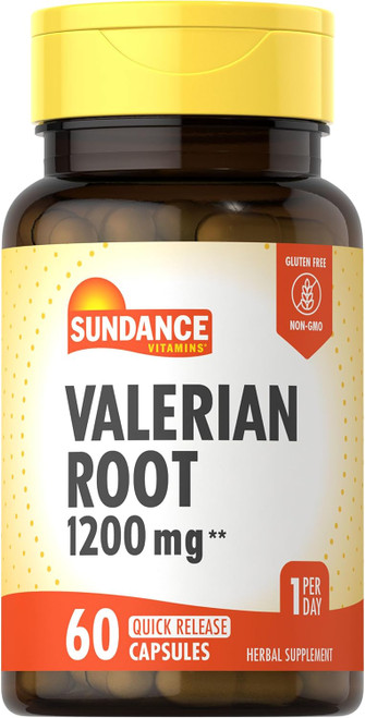 Sundance Vitamins Valerian Root Capsules 1200 Mg - 60 Ct