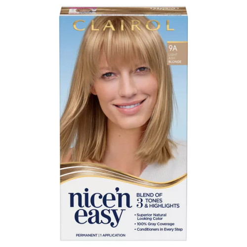 Clairol Nice'n Easy Permanent Hair Color Cream Kit Blonde - 1 Ct