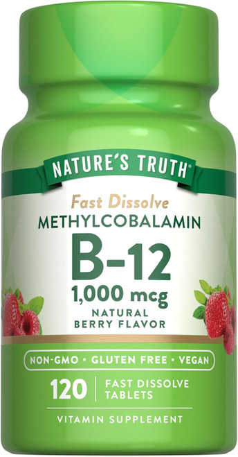 Nature's Truth B12 Vitamin Sublingual 1000 mcg - 120 Ct