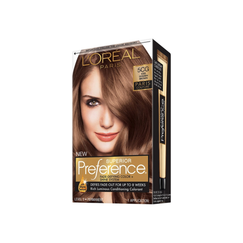 L'Oreal Paris Superior Preference Permanent Color, 5Cg Iced Golden Brown 1 Ea