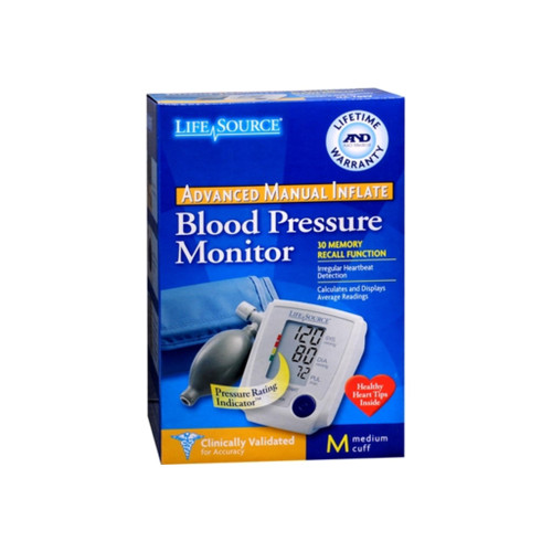 Lifesource Advanced Blood Pressure Monitor Manual Inflate Ua-705V 1 Each