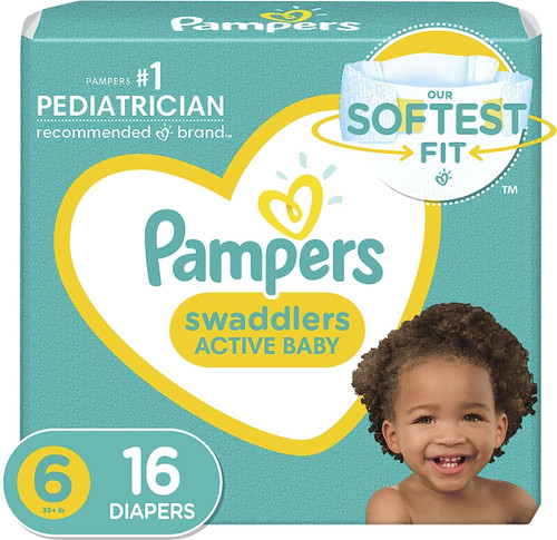 Pampers Swaddlers Diapers Size 6 16 Count