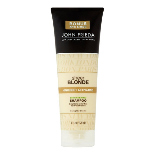 John Frieda Sheer Blonde Highlight Activating Enhancing Shampoo For Lighter Blondes 11.0 Oz