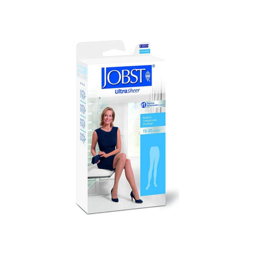 Jobst Ultrasheer 15-20 Mmhg Medical Compression Stockings, Beige, Large, 1 Pair