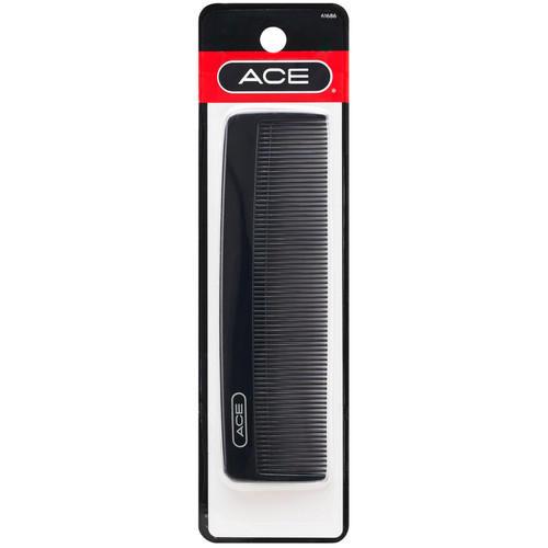 ACE 5 Inch Fine Tooth Bobby & Pocket Purse Comb Black - 1 Ct