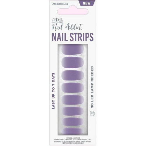 Ardell Nail Addict Long-Lasting Nail Strips Set Lavender Bliss - 1 Ct