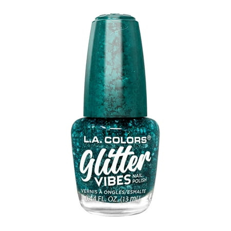 L.A. Colors Glitter Vibes Nail Polish - Drippin', 0.44 fl oz