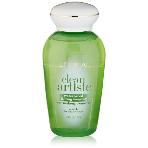 L'OREAL PARIS Clean Artiste Oil-Free Eye Makeup Remover for Sensitive Eyes, 4 oz
