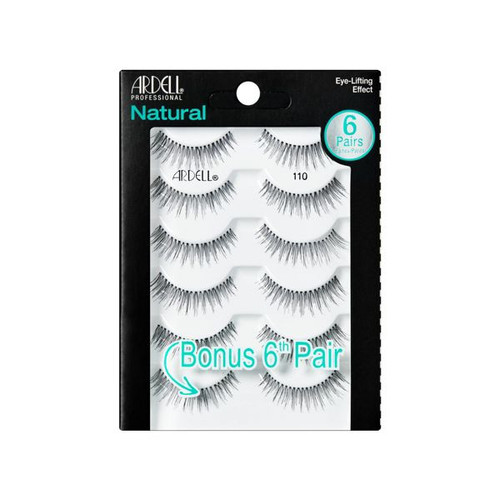 Ardell Natural Eyelashes 110 Black - 6 Ct