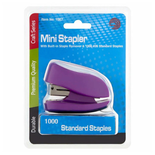Ava Mini Stapler With Built-In Remover and Staples - 1 Ea