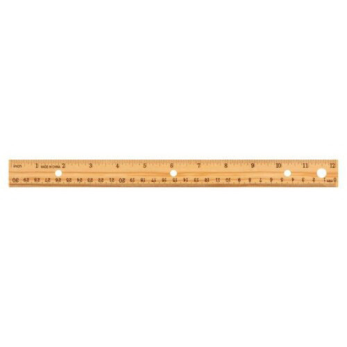 Ava Wooden Ruler 12 inch Measuring Tool - 1 Ea
